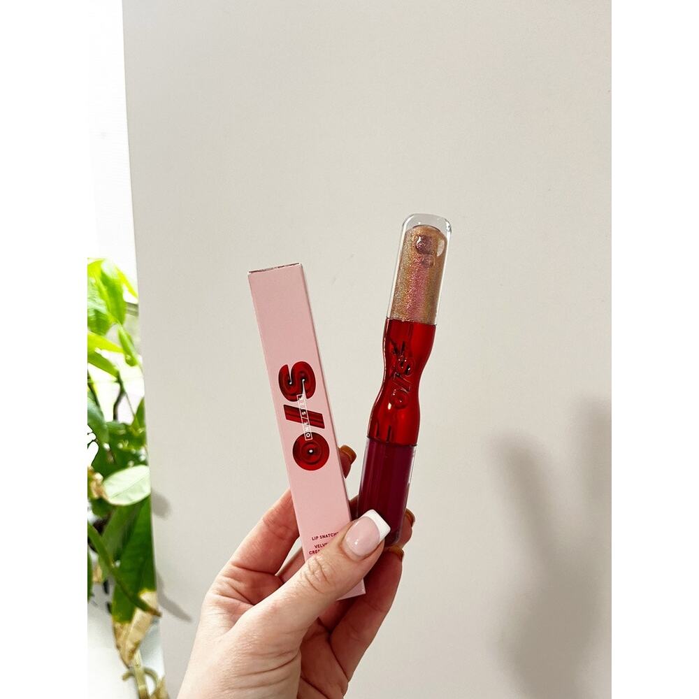 NEW One/Size Lip Snatcher Lip Gloss Duo in Open Wide Red